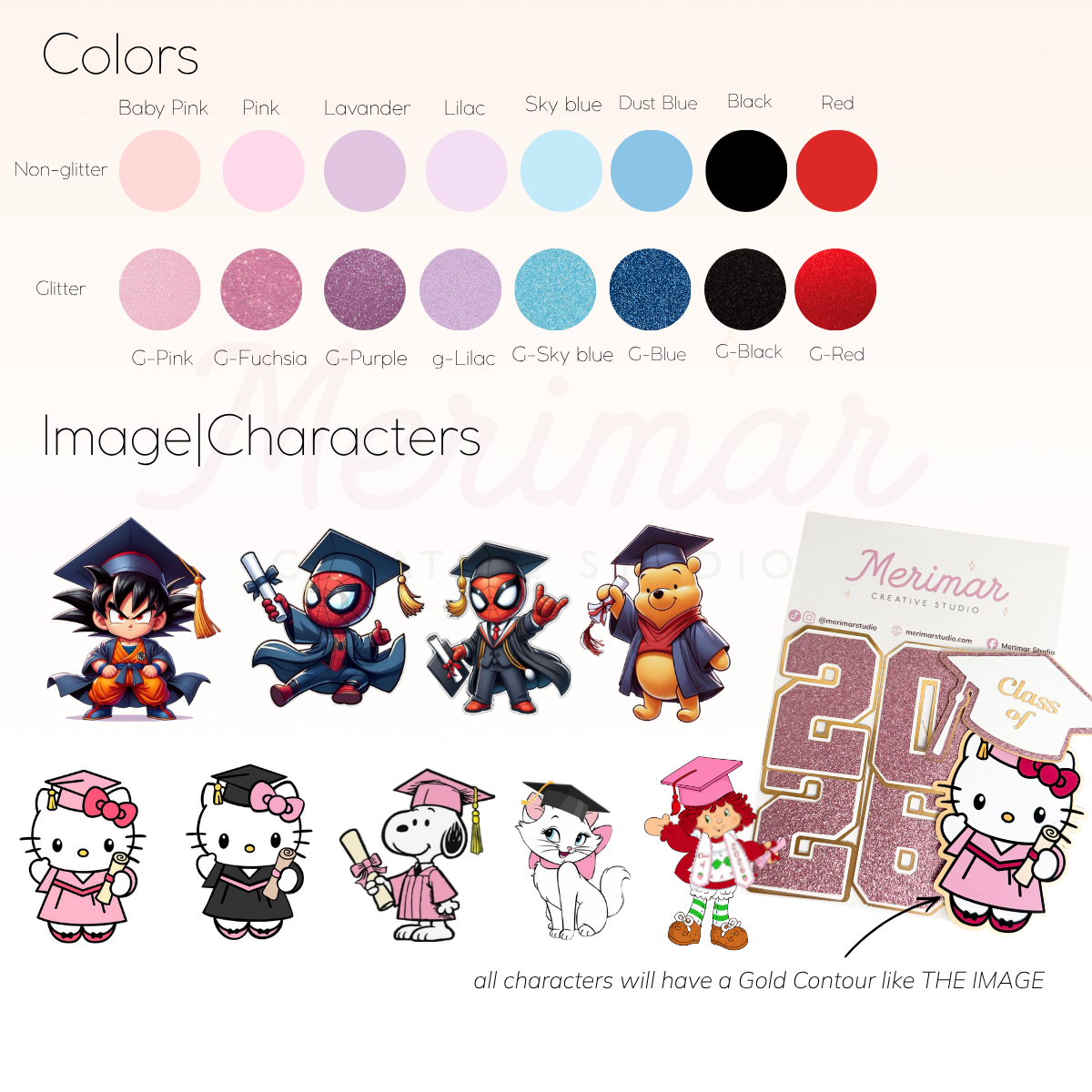 Custom Numbers Cutouts