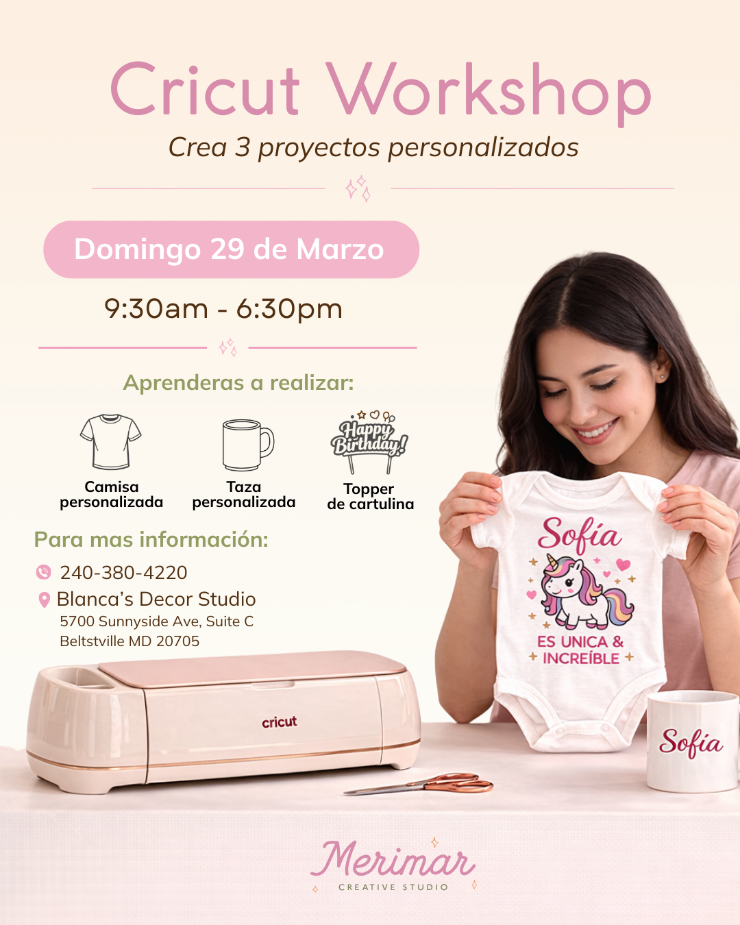Cricut Class March 29, 2026