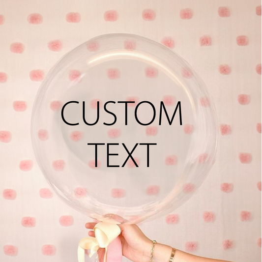 Custom Text Bobo Balloon