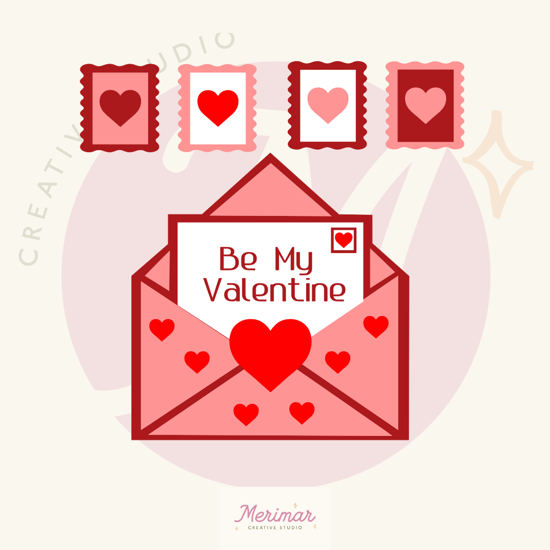Be my valentines envelope
