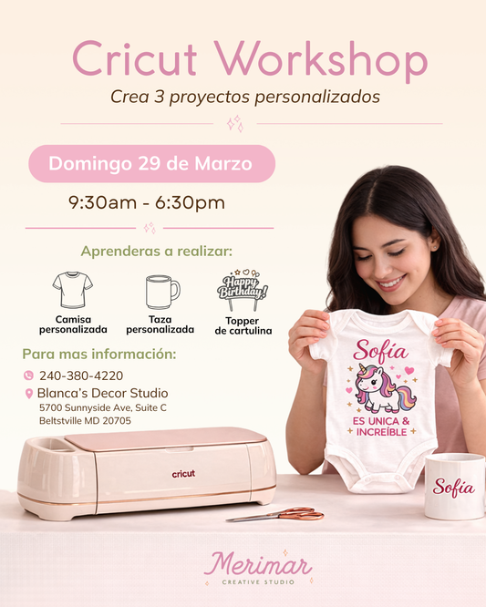 Cricut Class March 29, 2026