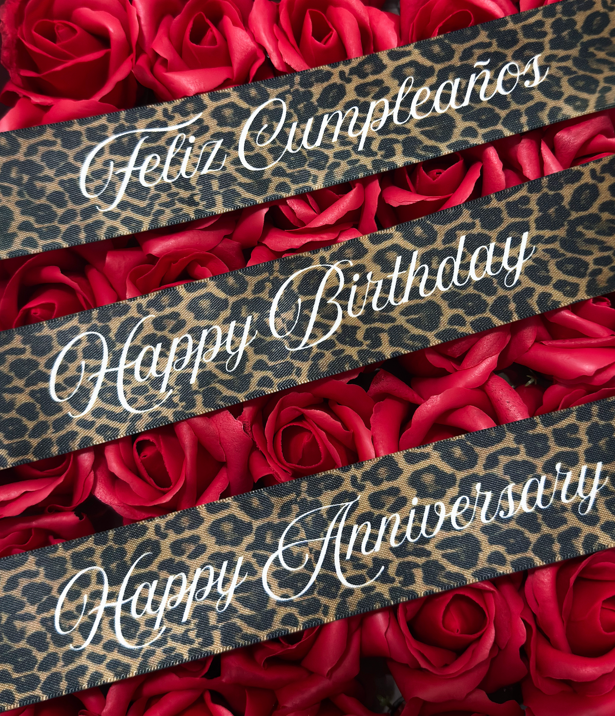 Animal Print Bouquet Ribbon